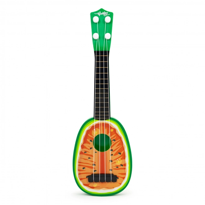 Ukulele kytara pro děti, čtyřstrunná, vodní meloun