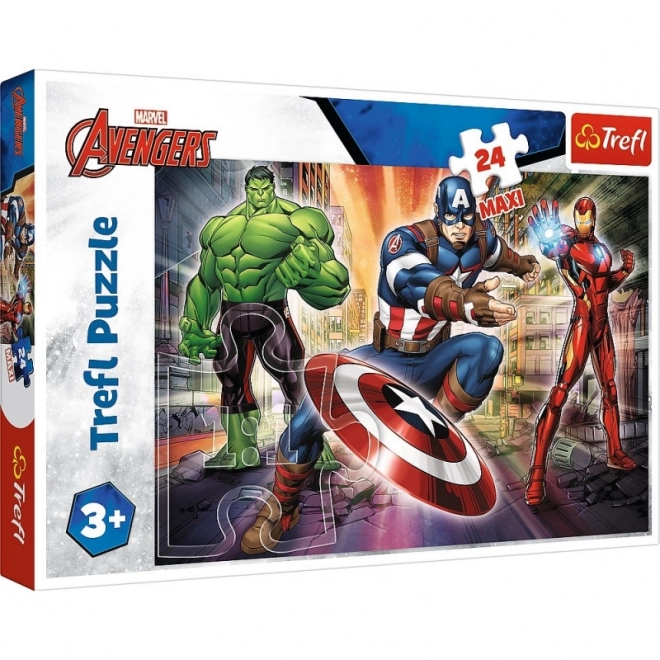 Puzzle 24 Maxi elementů Ve světě Avengers