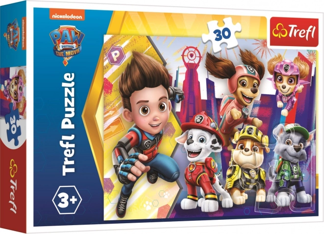 Puzzle Tlapková patrola/Paw Patrol 27x20cm 30 dílků v krabičce 21x14x4cm