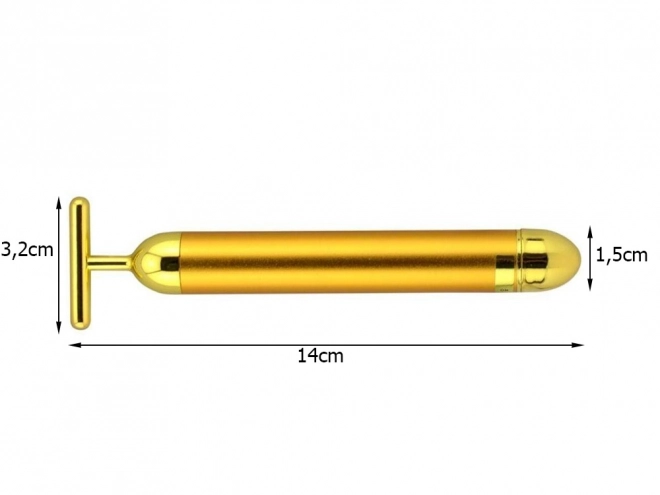 Vibrační masážní přístroj na obličej Gold Bar