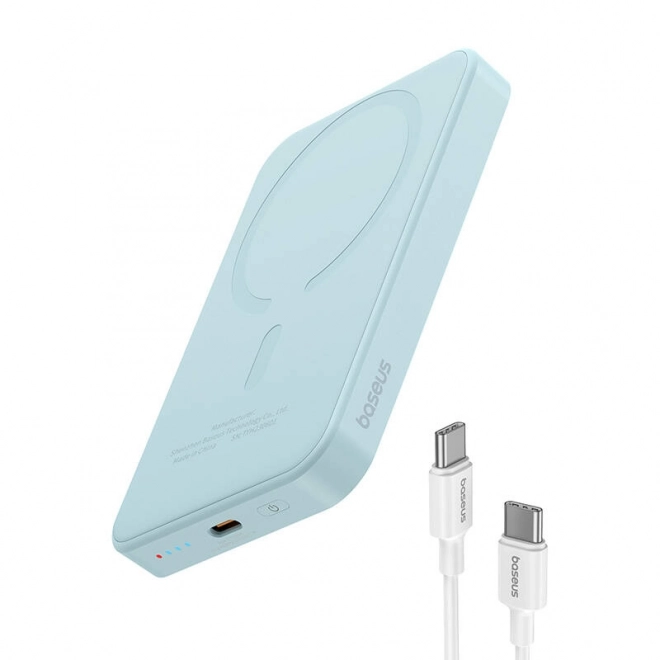 Magnetická mini powerbanka Baseus 5000mAh, USB-C 20W (modrá)