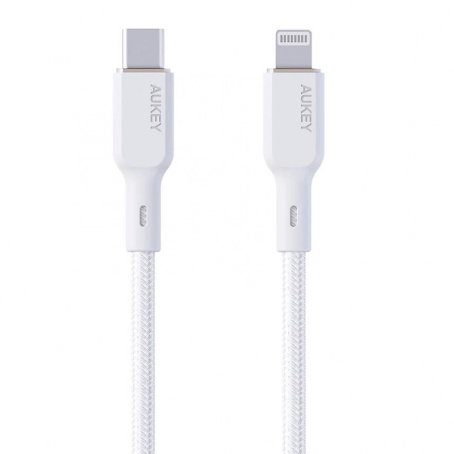 Kabel Aukey CB-NCL2 USB-C na Lightning 1,8 m (bílý)