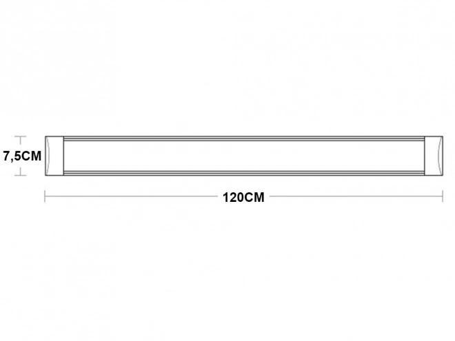 Povrchová montáž vedla zářivkové svítidlo 120cm 28w