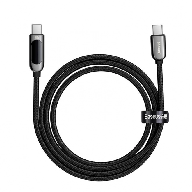 Kabel USB-C k displeji USB-C Baseus, 100 W, 2 m (černý)