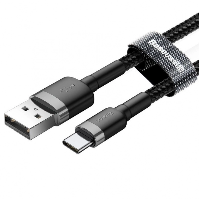 Baseus Cafule kabel USB-C 3A 0,5 m (šedo-černý)