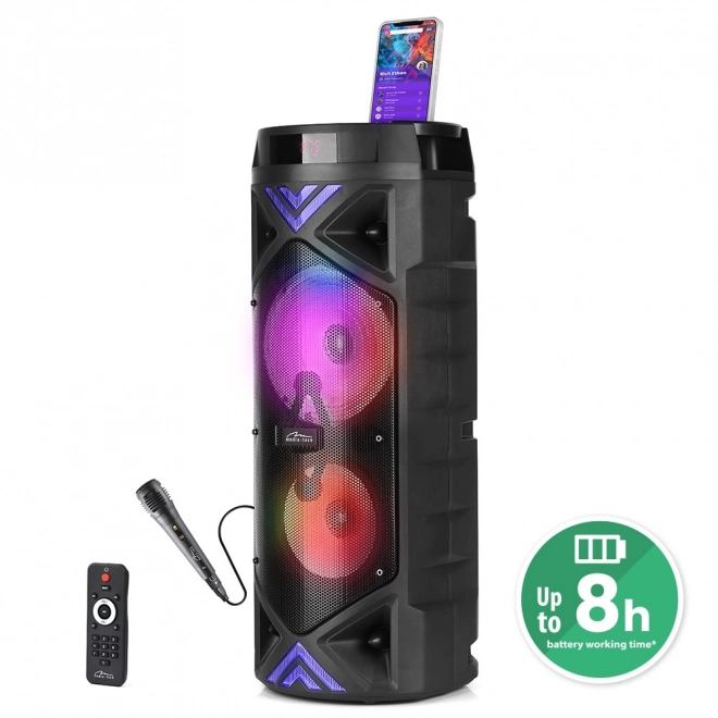 FUNBOX Speaker KEG PRO MT3182 Karaoke/Bluetooth 5.0+EDR/FM/MP3?MicroSD/USB/Equalizer/AUX/Jack 6.3/Pilot/LED/RMS 50W/PMPO 1400W