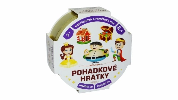 Pohádkové hrátky 2v1 společenská hra v plechové krabičce 10x4cm