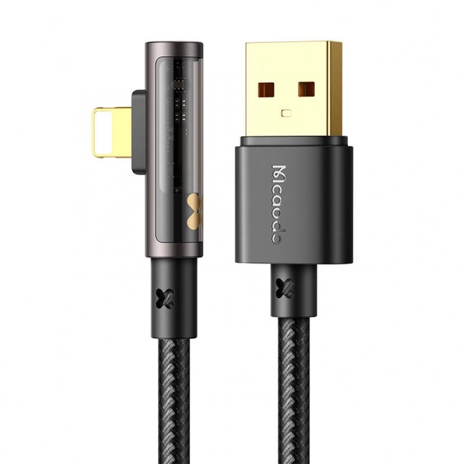 Kabel USB na Lightning s hranolem 90 stupňů Mcdodo CA-3511, 1,8 m (černý)