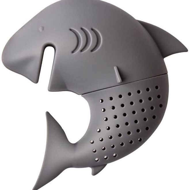 Silikonové čajítko - žralok