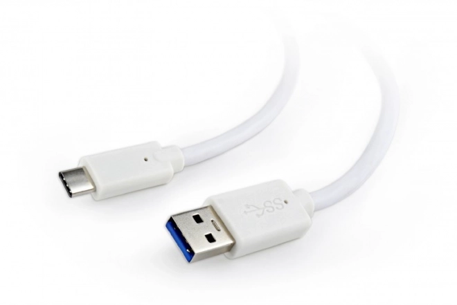 Kabel USB 3.0 C AM/CM 1m/bílý