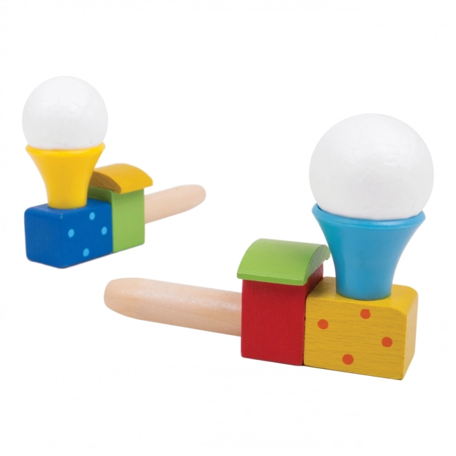 Bigjigs Toys Foukání lokomotiva s balónkem 1ks