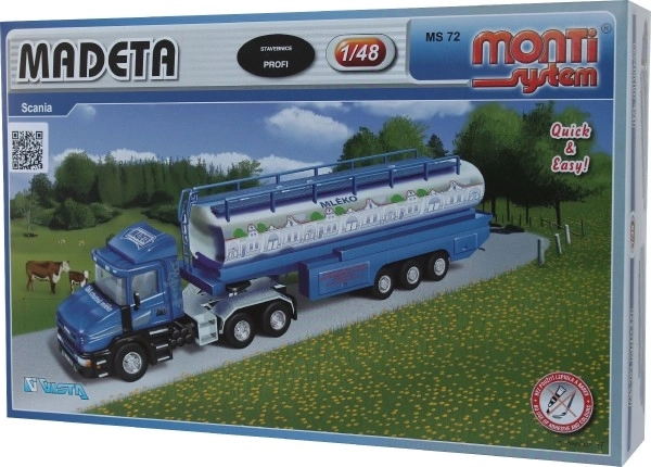 Stavebnice Monti System MS 72 MADETA Scania 1:48 v krabici 32x20,5x7,5cm