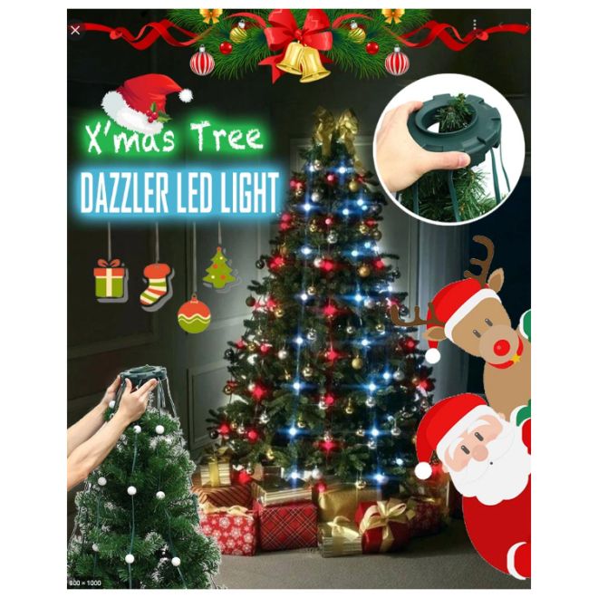 Vánoční osvětlení s dálkovým ovládáním 64 LED RGB