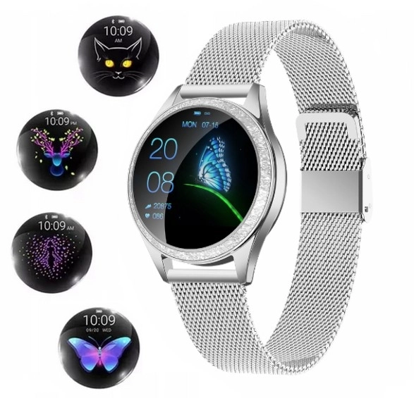 Oro Smartwatch Crystal Silver