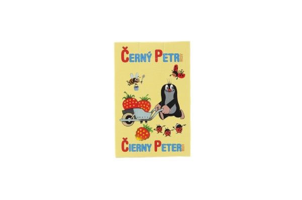 Černý Petr Krtek 4-  společenská hra - karty v papírové krabičce 6x9cm