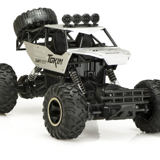 RC auto Rock Crawler 1:12 4WD METAL stříbrný