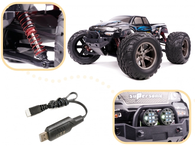 RC Monster Truck 1:12 - modrá