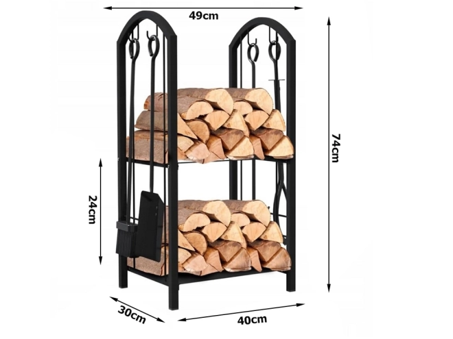 Verk Stojan na palivové dřevo s příslušenstvím
