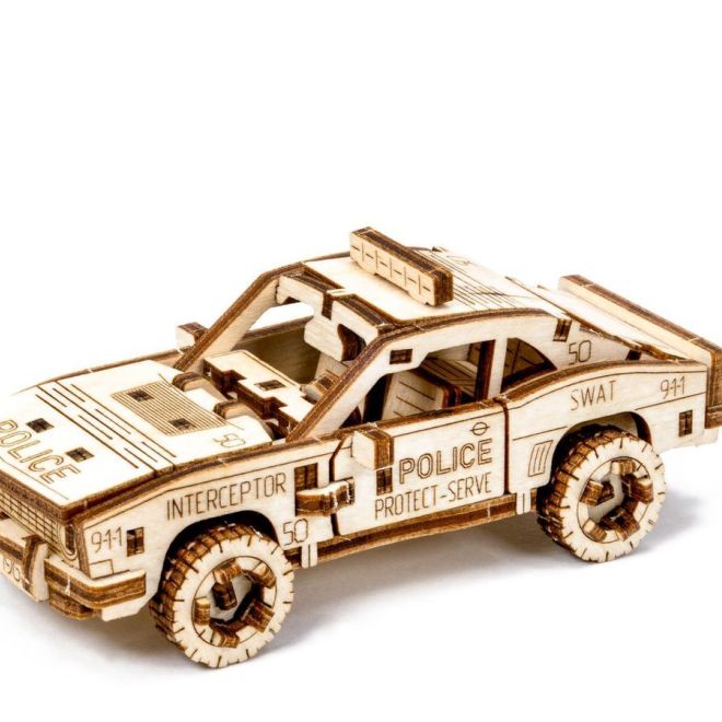 3D dřevěné puzzle - Policejní auto