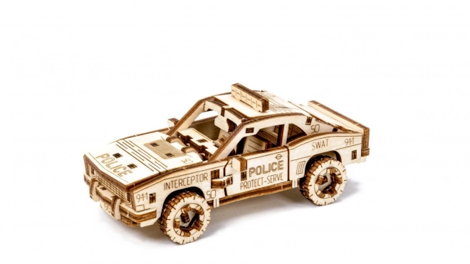 3D dřevěné puzzle - Policejní auto