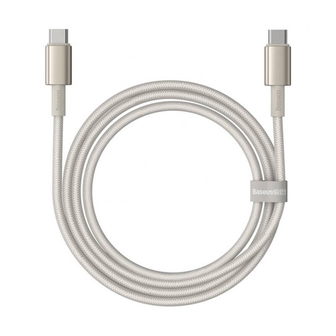 Kabel USB-C na USB-C Baseus Tungsten Gold, 100W, 1m (zlatý)