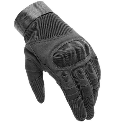 Černé taktické dotykové rukavice velikosti L