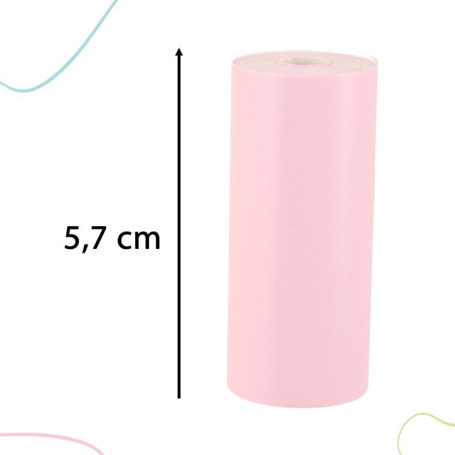 Role termopapíru pro mini tiskárnu 5,7 cmx3 m 3 ks barevné