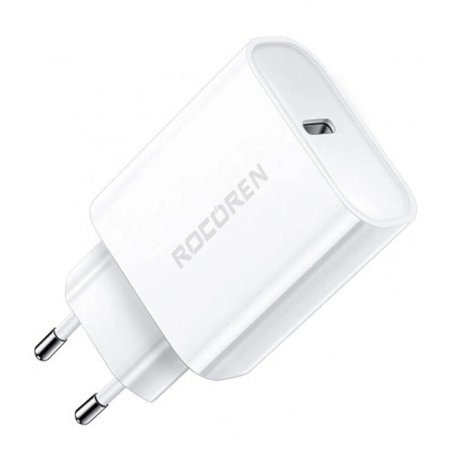 Rychlonabíječka Rocoren PD 20W USB-C (bílá)