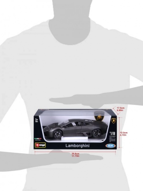 Bburago 1:18 Plus Lamborghini Reventón šedá