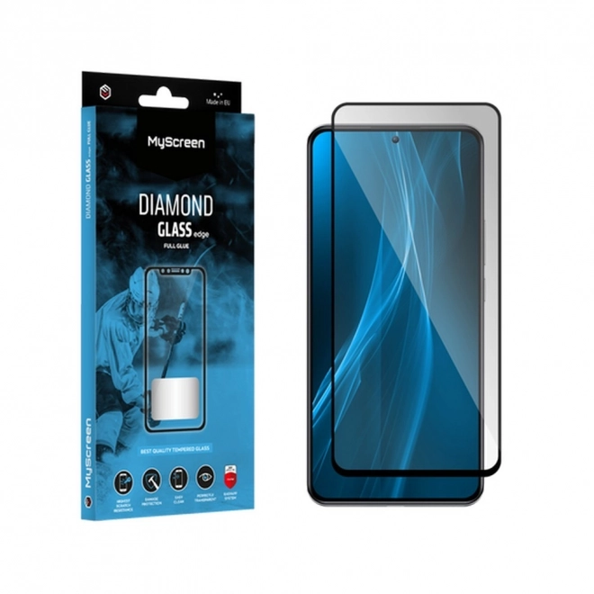 Diamond Glass Lite Full Glue tvrzené sklo iPhone 16 6,1"