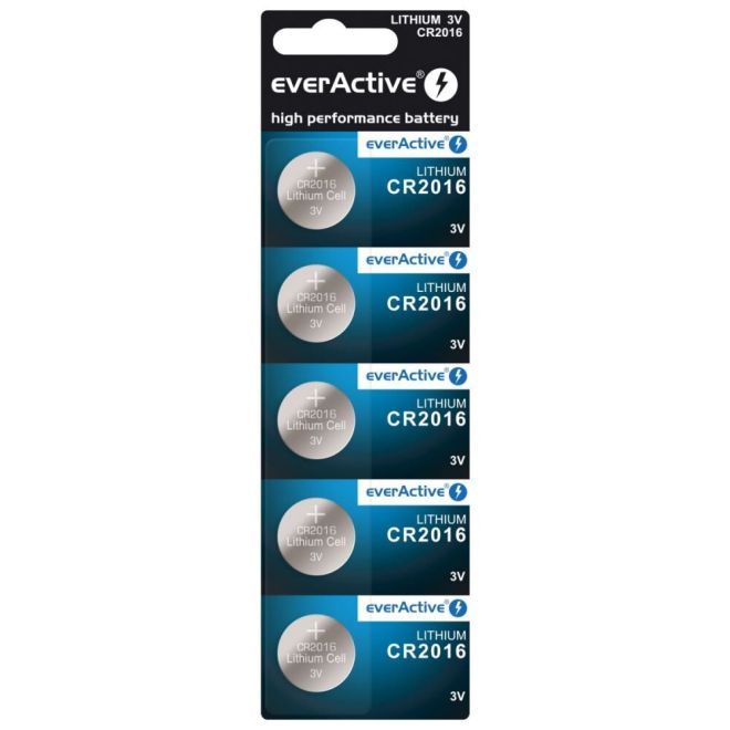 EverActive lithiová baterie CR2016 blistr 5ks.