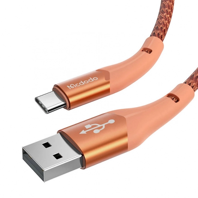 Kabel USB na USB-C Mcdodo Magnificence CA-7962 LED, 1m (oranžový)