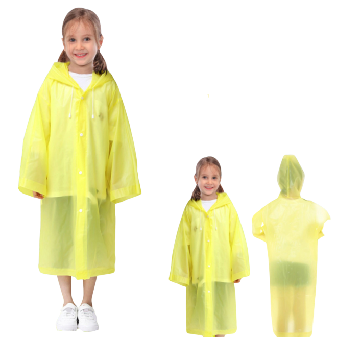 Dětská pláštěnka do deště - žlutá