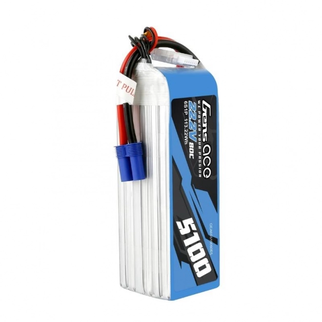 Baterie GensAce 5100mAh 22,2V 80C 6S1P EC5