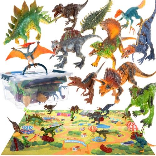 Podložka s figurkami dinosaurů - 11 figurek