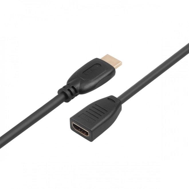 Pozlacený kabel HDMI v2.0 F-M 3m prodlužovací kabel