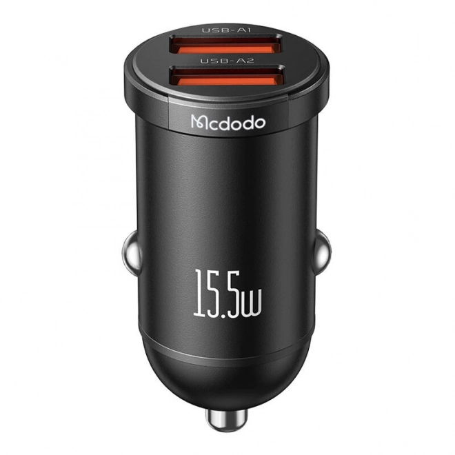 Mcdodo CC-2950 nabíječka do auta, 2x USB, 15,5 W (černá)