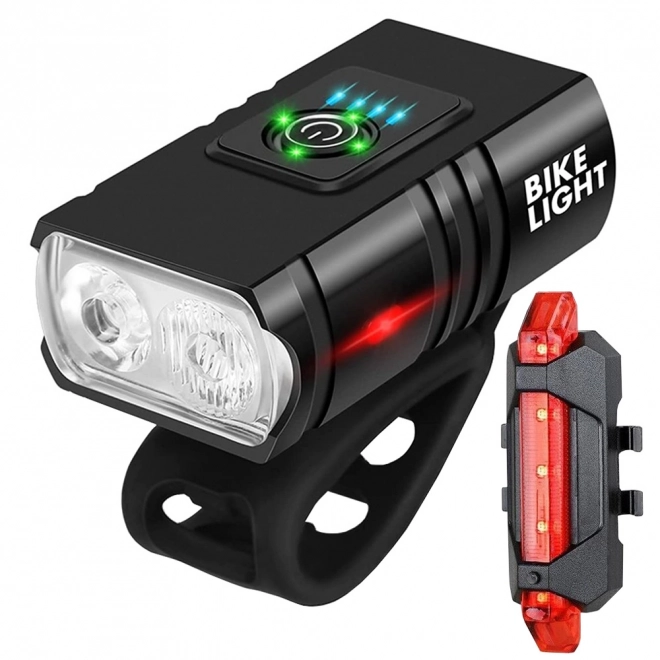 Bike Light Led T6 přední zadní Usb Aku