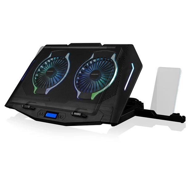 Chladicí stojan pro notebook CF21 RGB SILENT FAN černý