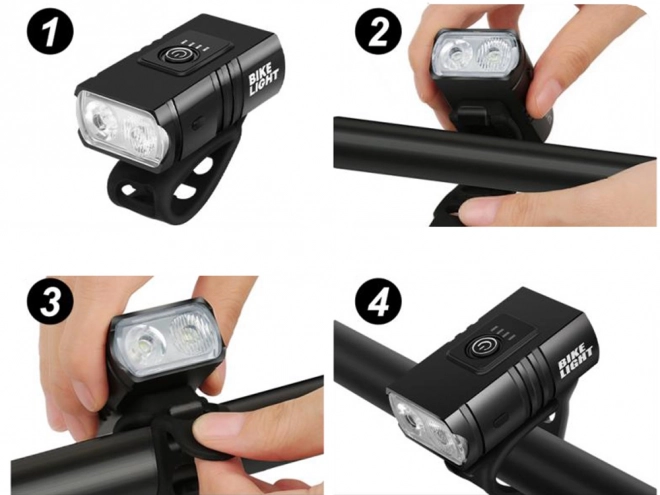 Bike Light Led T6 přední zadní Usb Aku