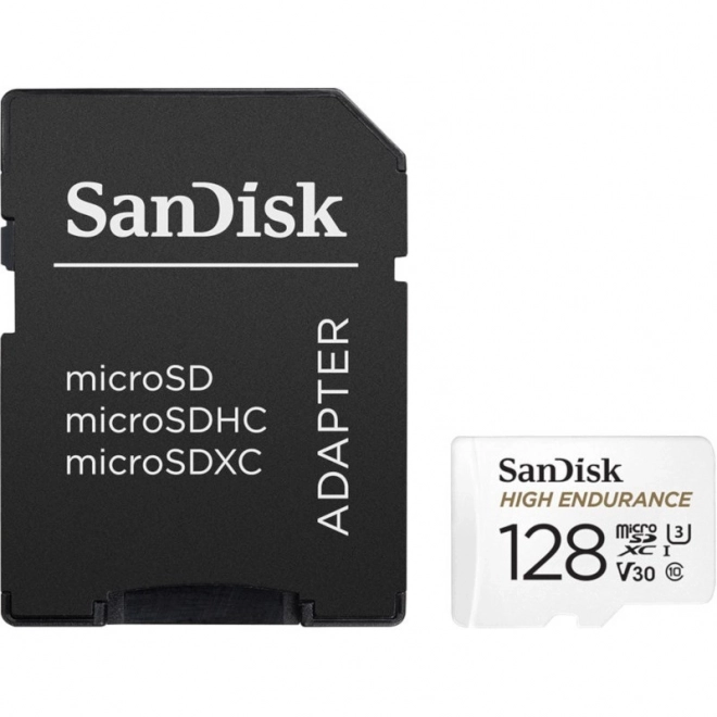 Karta microSD microSDXC 128GB s vysokou odolností pro monitorování