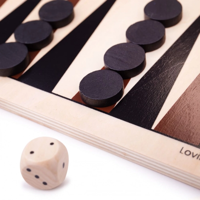 Bigjigs Toys Dřevěný backgammon