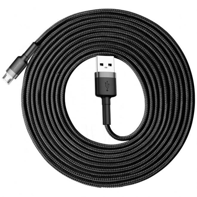 Baseus Cafule Cable USB For Micro 2A 3m šedo-černý