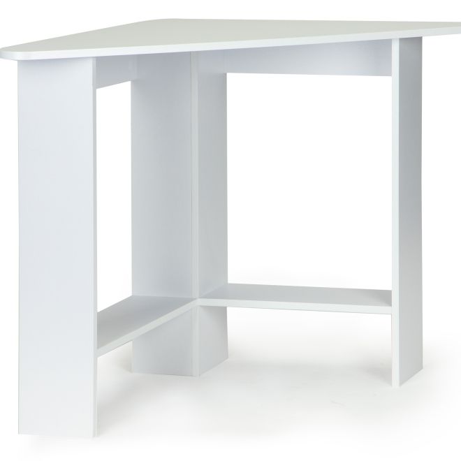 Moderní bílý rohový počítačový stůl