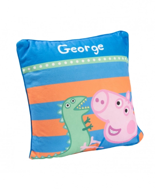 Polštářek Peppa Pig - George, 30x30 cm LICENCOVANÝ ORIGINÁLNÍ VÝROBEK