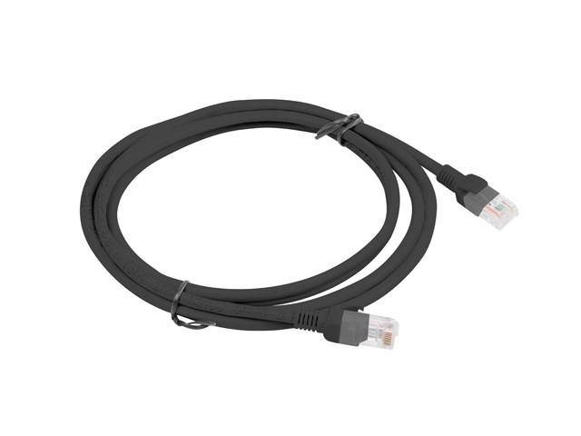 Patchcord cat.5e 2.0M UTP černý