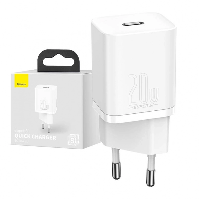 Baseus Super Si Quick Charger 1C 20W (bílá)