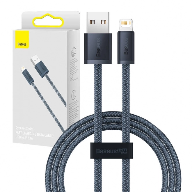 Kabel Baseus Dynamic Series USB na Lightning, 2,4A, 1m (šedý)