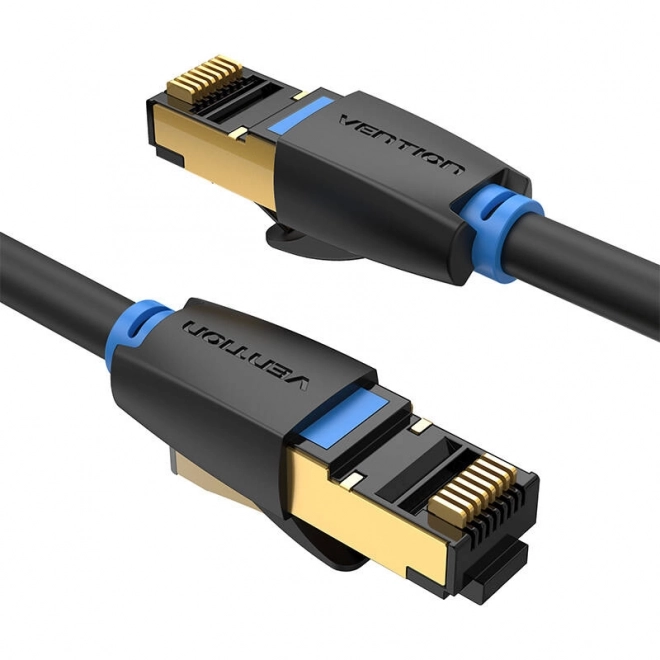 Síťový kabel CAT8 SSTP Vention IKABG RJ45 Ethernet 40Gbps 1,5 m černý