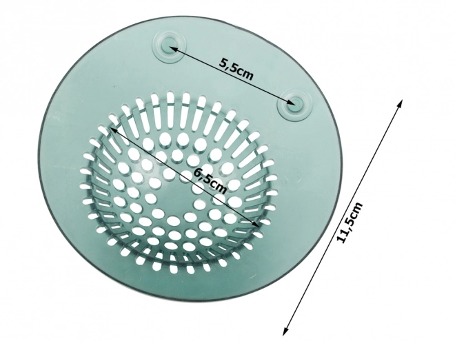 Silikonové sítko na kuchyňský odtok s přísavkami